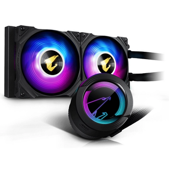  Жидкостная система охлаждения Gigabyte Aorus Waterforce 240 (GP-AORUS WATERFORCE 240), 2 x 120mm ARGB Fan, RTL (60) (552374) 