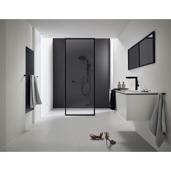  Душевой набор HANSGROHE Pulsify Select S 24170670 штанга 90см матовый черный 