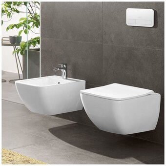  Биде подвесное Villeroy & Boch Venticello 44110001 с 1отверстием с креплением белый Альпин 