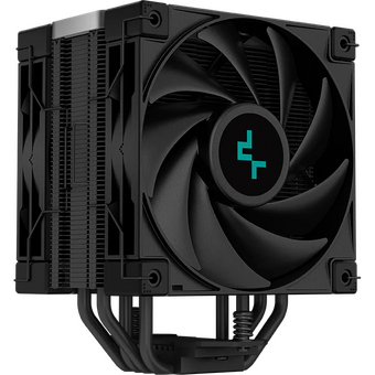  Кулер DEEPCOOL AK400 Zero Dark Plus LGA1700/1200/115X/AM5/AM4 (12шт/кор, TDP 260W, PWM, DUAL Fan 120mm, 4 тепл. трубки, черный) RET 