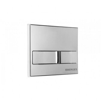  Клавиша смыва BERGES 040013 Novum 22.6x16.5x1.1-1.3 хром 