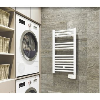  Полотенцесушитель электрический Atlantic Theola Digital WW 500W широкий белый 