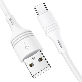  Дата-кабель BOROFONE BX43 CoolJoy Type-C 1м (белый) 