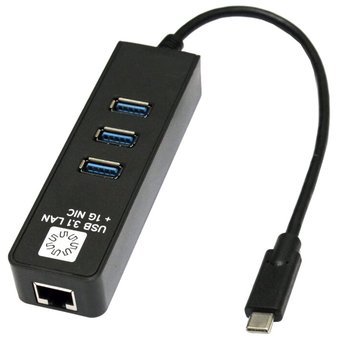  USB HUB 5BITES 3USB (UA3C-45-10BK) чёрный 