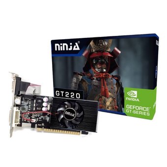 Видеокарта Sinotex Ninja Nvidia Geforce GT 220 (NH22NP013F) 1Gb DDR3, 128bit, PCI-E, VGA, DVI, Retail 