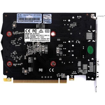  Видеокарта Colorful nVidia GeForce (GT1030 4G-V) 4GB GDDR4 64bit VGA HDMI 