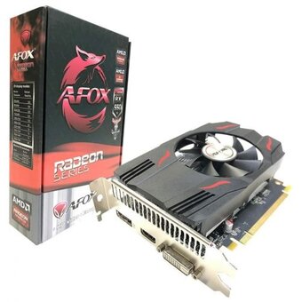  Видеокарта AFOX Radeon RX550 (AFRX550-2048D5H4-V6) 2GB GDDR5 128BIT DVI HDMI DP ATX Single Fan RTL 