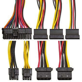  Блок питания ExeGate TPS450 EX292228RUS 450W (TFX, 8cm fan, 24pin, 4+4pin, 3xSATA, 2xIDE, black) 