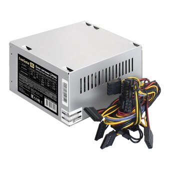  Блок питания ExeGate CP600 (EX292144RUS-PC) 600W (ATX, 20+4 pin, 3xSATA, IDE, fan 80mm+кабель питания) 
