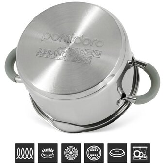  Набор кастрюль Pomi d'Oro P-640363 Adelina с крышками 