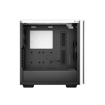  Корпус Deepcool CK500 WH без БП, боковое окно (закаленное стекло), 1x140мм вентилятор спереди и 1x140мм вентилятор сзади, белый, ATX 