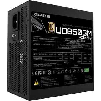  Блок питания Gigabyte GP-UD850GM PG5 Gen.5 (28200-U85GP-2EUR) ATX 850W 80+ gold 24+2x(4+4) pin APFC 120mm fan 8xSATA Cab Manag RTL 