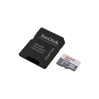  Карта памяти microSDHC SanDisk Class 10 Ultra UHS-I (SDSQUNR-032G-GN3MA) 32Gb 100MB/s +SD адаптер 