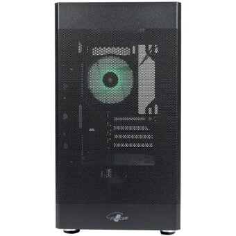  Корпус Eurocase M08 ARGB черный без БП закаленное стекло USB 3.0 mATX 
