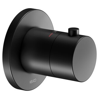  Термостат KEUCO Ixmo 59553.130001 розетка круглый черный матовый хром 