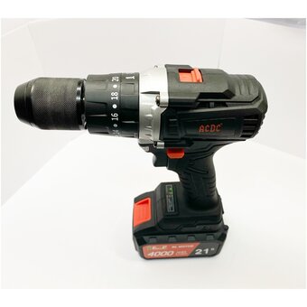  Дрель-шуруповерт ACDC BLLIDCD-21B One plus (Li-ion-2шт, 4.0Ач, 90Нм, З/У, магнитная бита, в кейсе) 