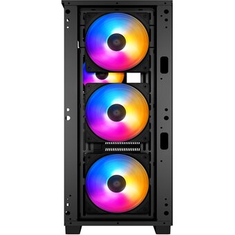  Корпус Deepcool Matrexx 50 MESH 4FS без БП, боковое окно (закаленное стекло), 3xColor LED 120мм спереди, 1xColor LED 120мм сзади 