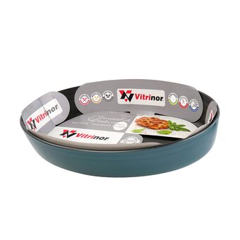  Форма для выпечки Vitrinor 1400008 овальная голубая 34*23*6 