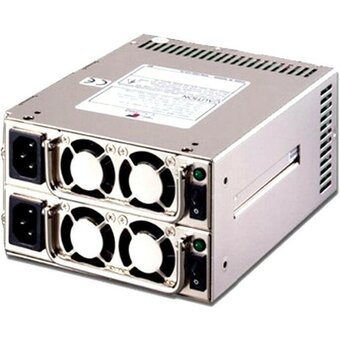  Блок питания EMACS MRW-6400P, 400W Mini Redundant 4U (PS2), (ШВГ 150*86*185) (B000480001) Brown Box 
