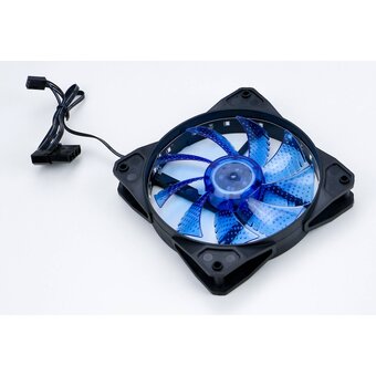  Вентилятор Digma DFAN-LED-BLUE 120x120x25mm 3-pin 4-pin (Molex)23dB 115gr LED Ret 