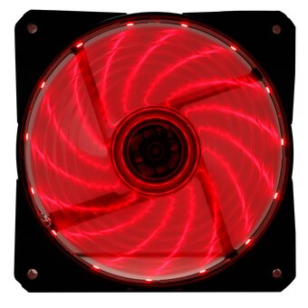  Вентилятор Digma DFAN-LED-RED 120x120x25mm 3-pin 4-pin (Molex)23dB 115gr LED Ret 