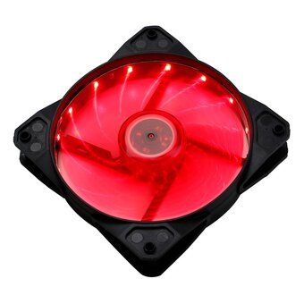  Вентилятор Digma DFAN-LED-RED 120x120x25mm 3-pin 4-pin (Molex)23dB 115gr LED Ret 