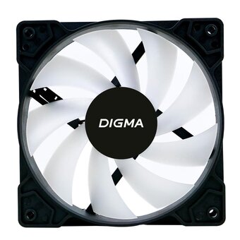  Вентилятор Digma DFAN-FRGB1 120x120x25mm 3-pin 4-pin (Molex)23dB 125gr LED Ret 