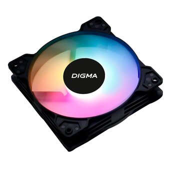 Вентилятор Digma DFAN-FRGB1 120x120x25mm 3-pin 4-pin (Molex)23dB 125gr LED Ret 