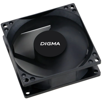  Вентилятор Digma DFAN-80 80x80x25mm 3-pin 4-pin (Molex)23dB 73gr Ret 
