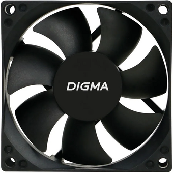  Вентилятор Digma DFAN-80 80x80x25mm 3-pin 4-pin (Molex)23dB 73gr Ret 