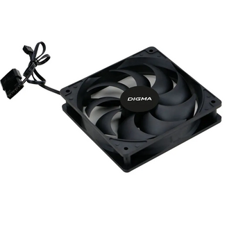  Вентилятор Digma DFAN-120-9 120x120x25mm 3-pin 4-pin (Molex)23dB 120gr Ret 