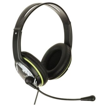  Наушники Genius HS-400A черно/зеленый 