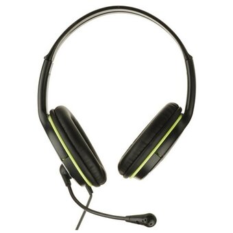  Наушники Genius HS-400A черно/зеленый 