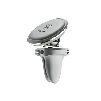  Автодержатель Baseus SUGX-A0S Magnetic Air Vent Car Mount Holder with cable clip Silver 