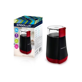  Кофемолки Ergolux ELX-CG02-С43 черно-красная 