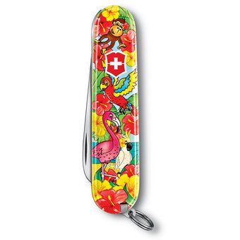  Нож перочинный Victorinox My First Victorinox Parrot Edition (0.2373.E3) 84мм 9функций красный/рисунок 