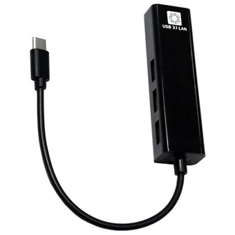  USB HUB 5BITES 3USB (UA3C-45-09BK) чёрный 