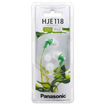  Наушники Panasonic RP-HJE118GUG зеленые 