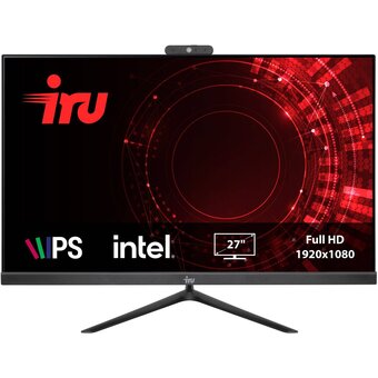  Моноблок IRU Office 27IH5P (1 865 960) 27" Full HD i5 11400 (2.6) 8Gb SSD256Gb UHDG 730 Free DOS 120W Cam черный 