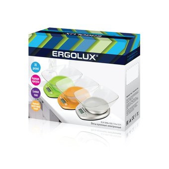  Весы кухонные Ergolux ELX-SK04-C03 серые металлик 
