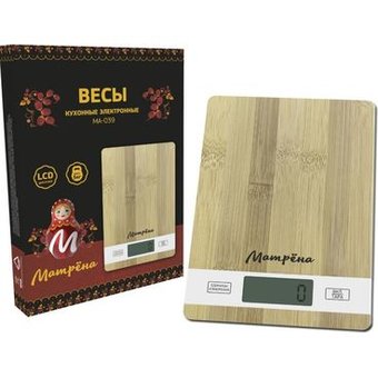  Весы Матрёна МА-039 бамбук (007160) 