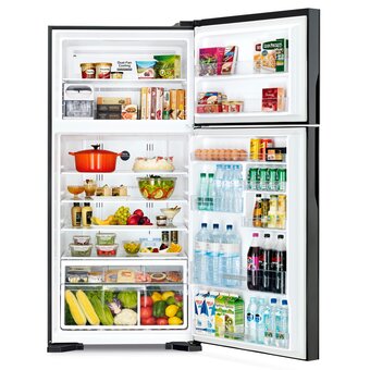  Холодильник Hitachi R-VG660PUC7-1 GGR серое стекло 