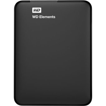  Внешний HDD 1TB Western Digital WDBUZG0010BBK-WESN, 2.5", USB 3.0, Черный 