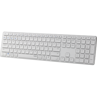  Клавиатура Rapoo E9800M (14518) белый USB беспроводная BT/Radio 