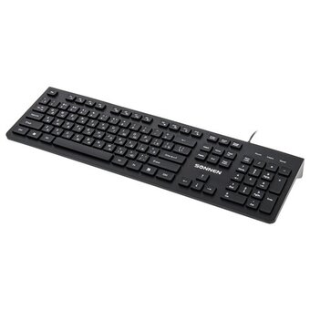  Клавиатура SONNEN KB-8280 (513510), USB, проводная, черная 