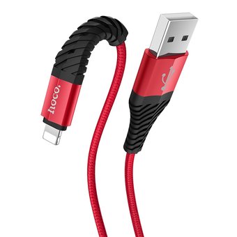  Дата-кабель HOCO X38 Cool Charging lightning 1м (красный) 
