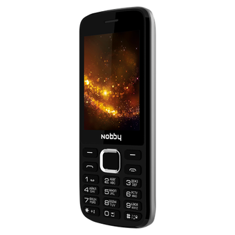 Мобильный телефон Nobby 300 черно-серый (2 SIM) 