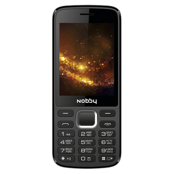  Мобильный телефон Nobby 300 черно-серый (2 SIM) 