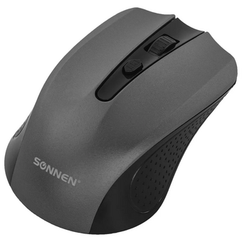  Мышь SONNEN V99 (513528), USB, беспроводная, оптическая, серый 