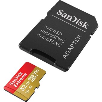  Карта памяти SanDisk (SDSQXAF-032G-GN6MN) 32GB microSDXC Class 10 UHS-I A1 C10 V30 U3 Extreme 100MB/s 